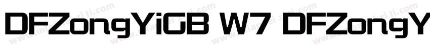 DFZongYiGB W7 DFZongYiGB支W7字体转换